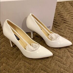 Nine West White Women's Heels